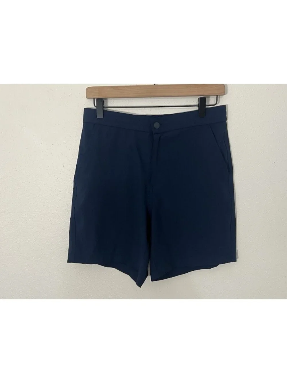 Bearbottom Men’s Blue Polyester Shorts Size Medium 7” Casual Golf Athleisure